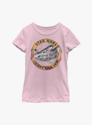 Star Wars Episode IX The Rise Of Skywalker Galaxy Tour Youth Girls T-Shirt