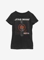 Star Wars Episode IX The Rise Of Skywalker Kyber Crystal Youth Girls T-Shirt