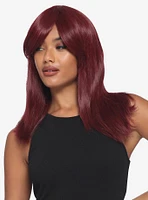 Epic Cosplay Theia Burgundy Red Medium Length Wig