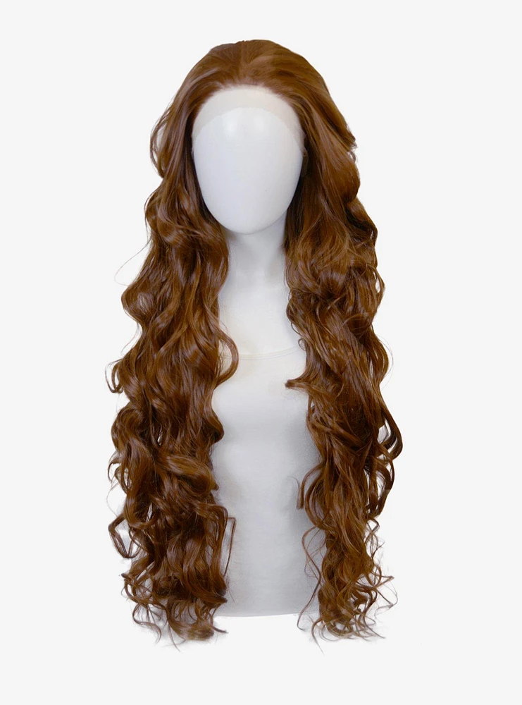 Epic Cosplay Urania Light Brown Long Curly Lace Front Wig