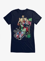 DC Comics Batman Harley Quinn Poison Ivy Motorcycle Girls T-Shirt