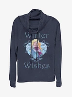 Disney Frozen Winter Wishes Cowl Neck Long-Sleeve Girls Top