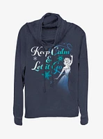 Disney Frozen Let It Go Cowl Neck Long-Sleeve Girls Top