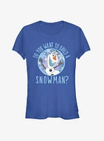 Disney Frozen Build A Snowman Girls T-Shirt