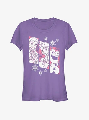 Disney Frozen Snow Trio Girls T-Shirt