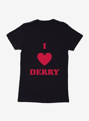 IT Chapter Two I Heart Derry Script Stack Womens T-Shirt