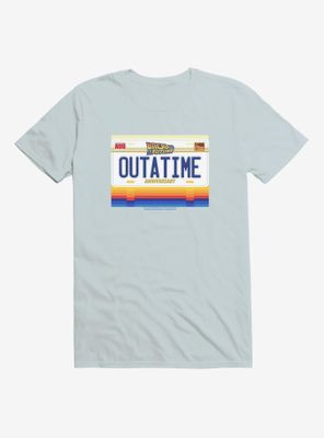 Back To The Future Out A Time License Plate T-Shirt