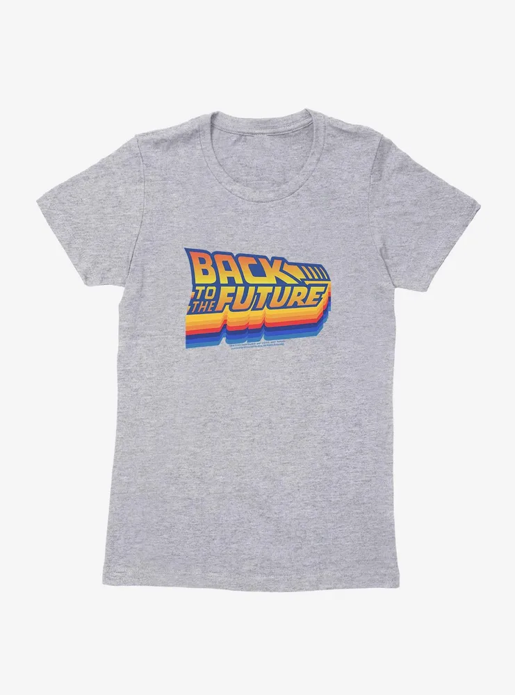 Back To The Future Logo Womens T-Shirt