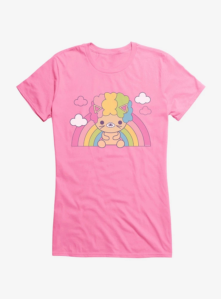 Afro Cat Pastel Rainbow Girls T-Shirt