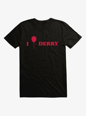 IT Chapter Two I Balloon Derry Red Script T-Shirt