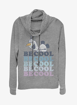 Disney Frozen 2 Olaf Be Cool Cowl Neck Long-Sleeve Girls Top
