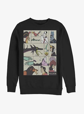 Disney Villains Boxes Of Profiles Sweatshirt