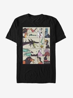 Disney Villains Boxes Of Profiles T-Shirt