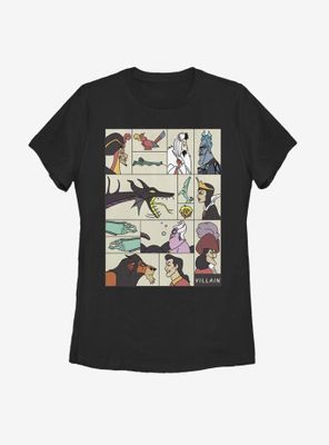 Disney Villains Boxes Of Profiles Womens T-Shirt