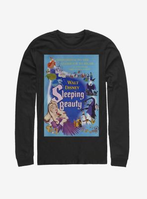 Disney Sleeping Beauty Classic Movie Poster Long-Sleeve T-Shirt