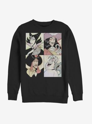 Disney Villains Anime Style Portraits Sweatshirt