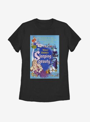 Disney Sleeping Beauty Classic Movie Poster Womens T-Shirt