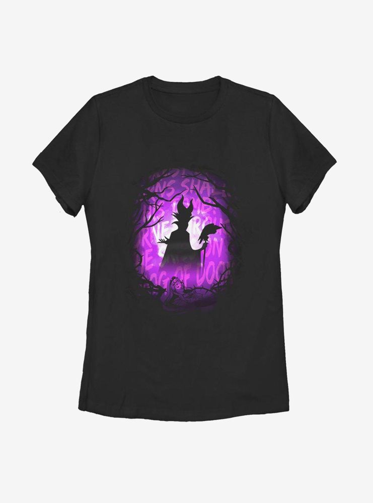 Disney Sleeping Beauty Maleficent Fog Of Doom Womens T-Shirt