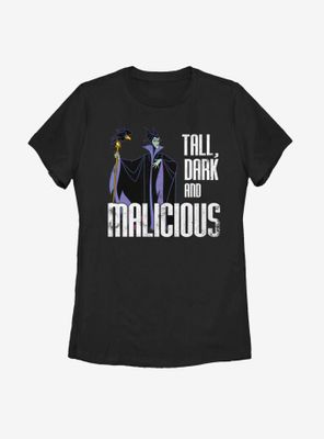 Disney Sleeping Beauty Maleficent Tall Dark And Malicious Womens T-Shirt