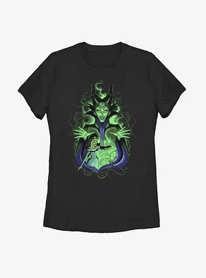 Disney Sleeping Beauty Maleficent Touch The Spindle Womens T-Shirt