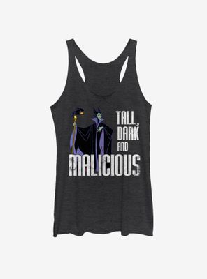 Disney Sleeping Beauty Maleficent Tall Dark And Malicious Womens Tank Top