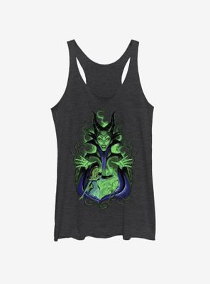 Disney Sleeping Beauty Maleficent Touch The Spindle Womens Tank Top