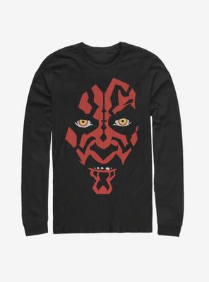 Star Wars Darth Maul Face Long-Sleeve T-Shirt