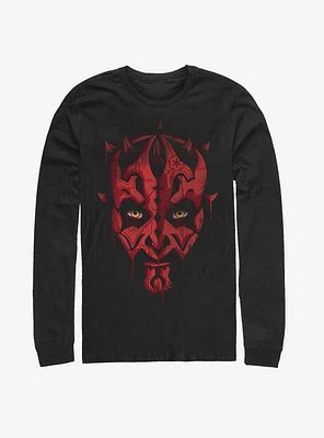 Star Wars Darth Maul Paint Long-Sleeve T-Shirt