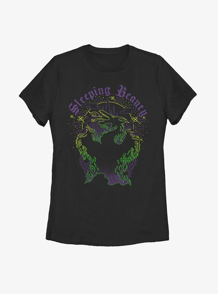 Disney Sleeping Beauty Maleficent Dragon Form Womens T-Shirt