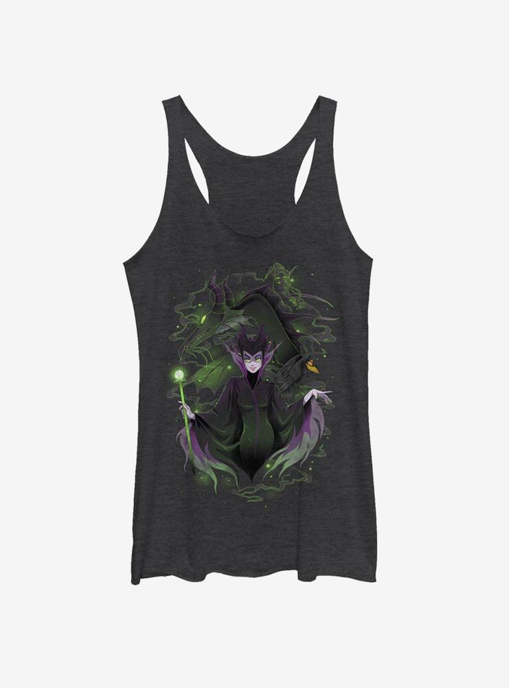 Disney Sleeping Beauty Maleficent Anime Style Womens Tank Top