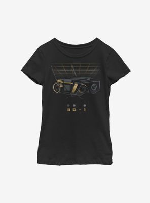 Star Wars Jedi Fallen Order BD-1 Gold Youth Girls T-Shirt