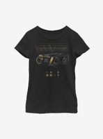 Star Wars Jedi Fallen Order BD-1 Gold Youth Girls T-Shirt