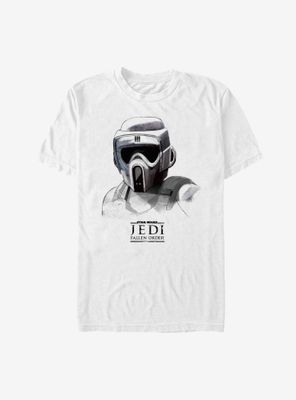 Star Wars Jedi Fallen Order Scout Trooper Mask T-Shirt