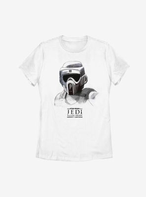Star Wars Jedi Fallen Order Scout Trooper Mask Womens T-Shirt
