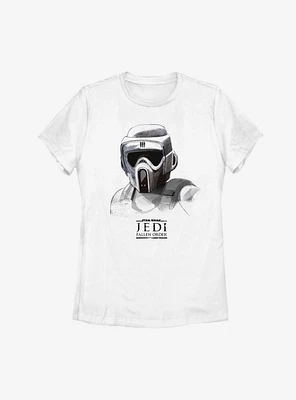 Star Wars Jedi Fallen Order Scout Trooper Mask Womens T-Shirt