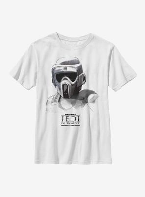 Star Wars Jedi Fallen Order Scout Trooper Mask Youth T-Shirt