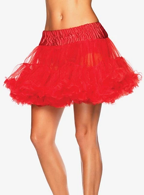 Red Layered Tulle Petticoat