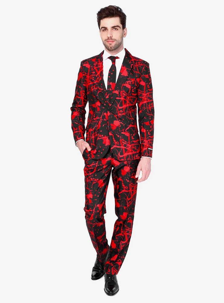 Suitmeister Men's Black 'Blood' Suit