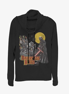 Star Wars Episode IX The Rise Of Skywalker Darkness Rising Cowl Neck Long-Sleeve Girls Top