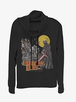 Star Wars Episode IX The Rise Of Skywalker Darkness Rising Cowl Neck Long-Sleeve Girls Top