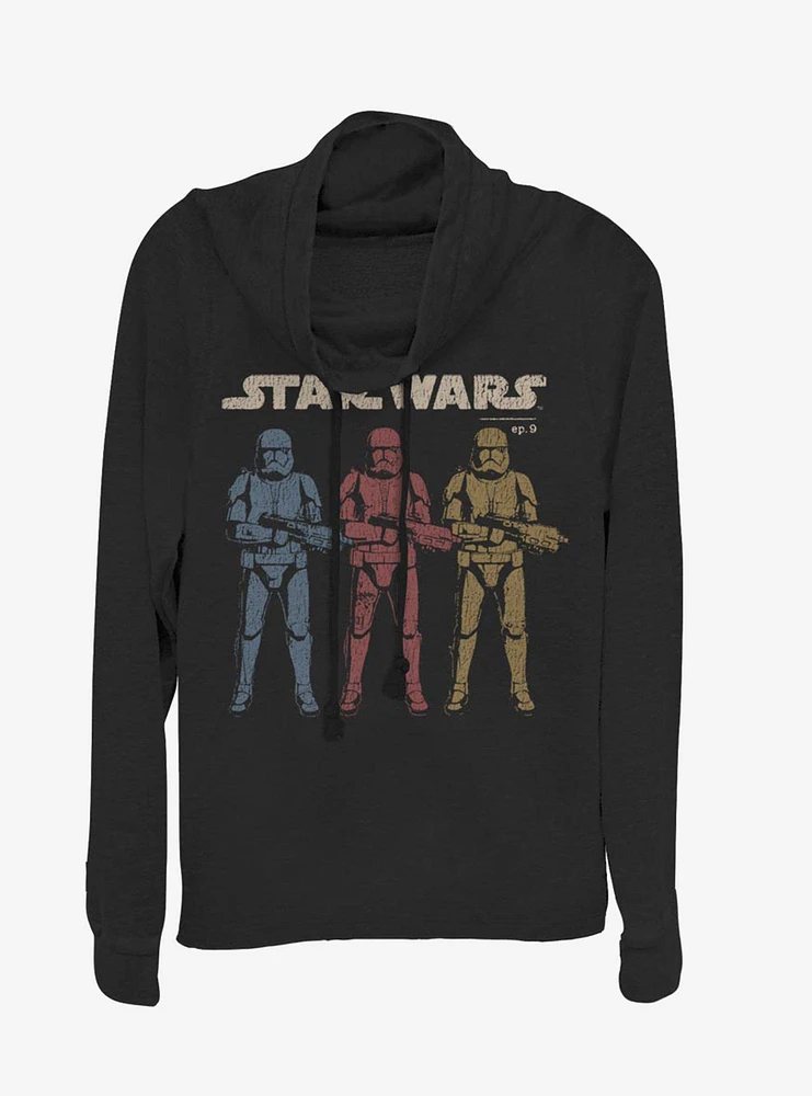 Star Wars Episode IX The Rise Of Skywalker On Guard Cowl Neck Long-Sleeve Girls Top