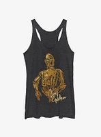 Star Wars Episode IX The Rise Of Skywalker C-3PO Stay Golden Girls Tank