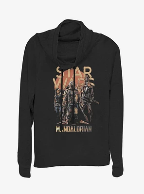 Star Wars The Mandalorian More Credits Cowl Neck Long-Sleeve Girls Top