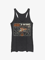 Star Wars Episode IX The Rise Of Skywalker Starfighter Schematic Girls Tank