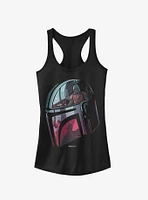 Star Wars The Mandalorian Helmet Explanation Girls Tank Top