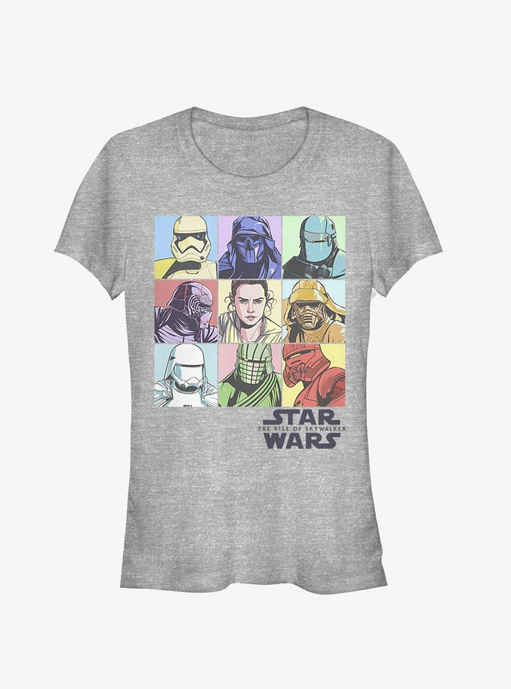 Star Wars Episode IX The Rise Of Skywalker Pastel Rey Boxes Girls T-Shirt