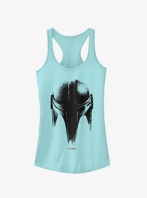 Star Wars The Mandalorian Sketch Helm Girls Tank