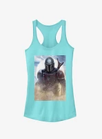 Star Wars The Mandalorian Warrior Poster Girls Tank