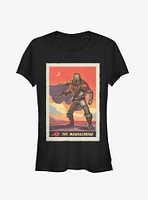 Star Wars The Mandalorian Poster Girls T-Shirt