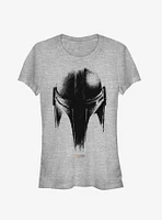 Star Wars The Mandalorian Sketch Helm Girls T-Shirt